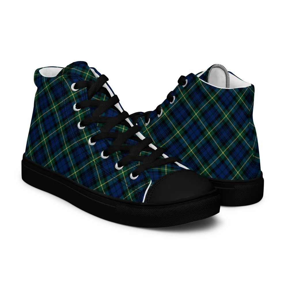 Gordon Tartan Men's High Top Shoes product image (7)
