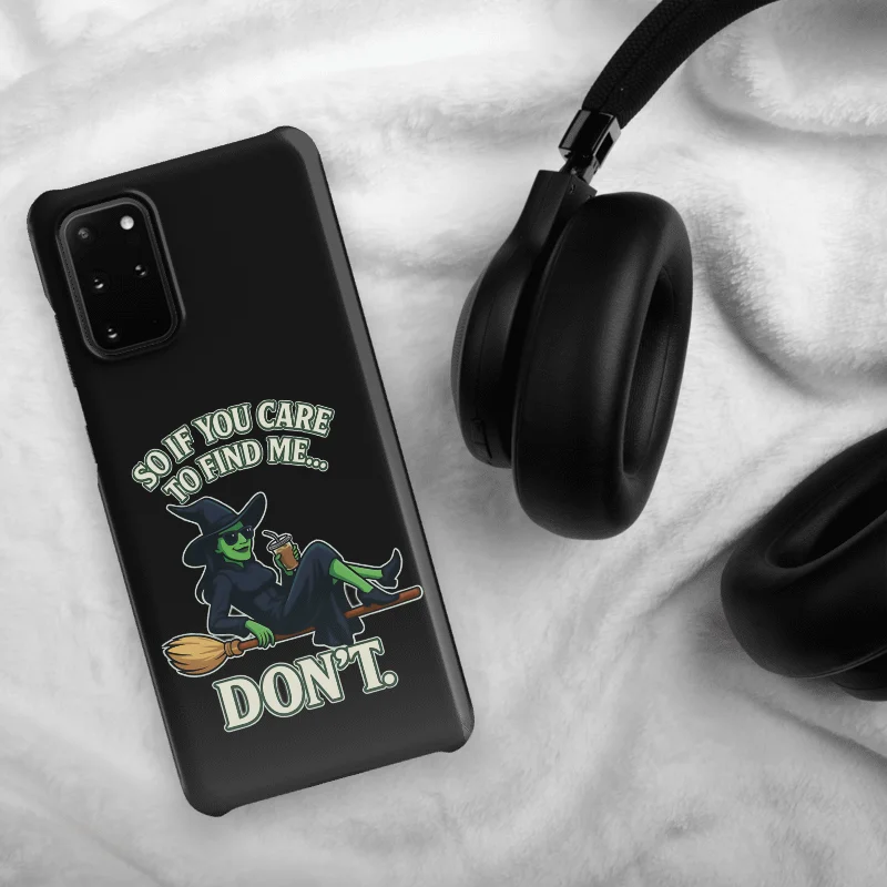 Wicked Samsung Case – Snap Fit Cover – Green Witch Coffee Break Aesthetic – Gift for Broadway Fans product image (48)