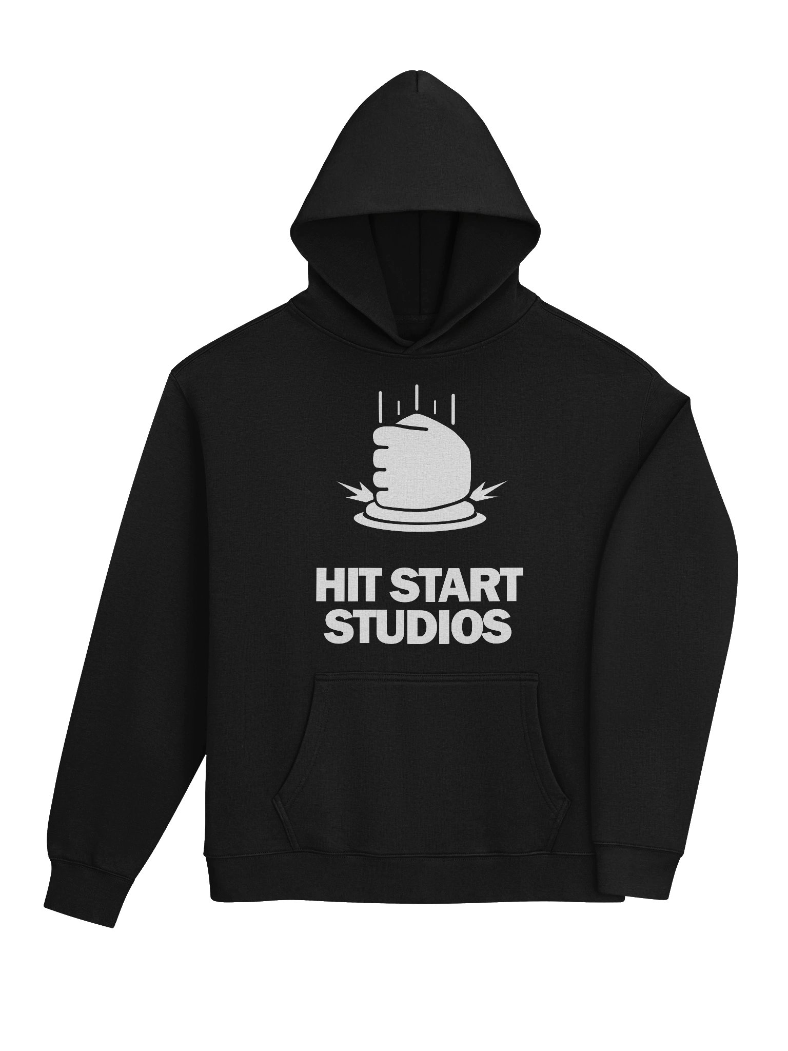 Hit Start Oversized Hoodie White Logo product image (4)