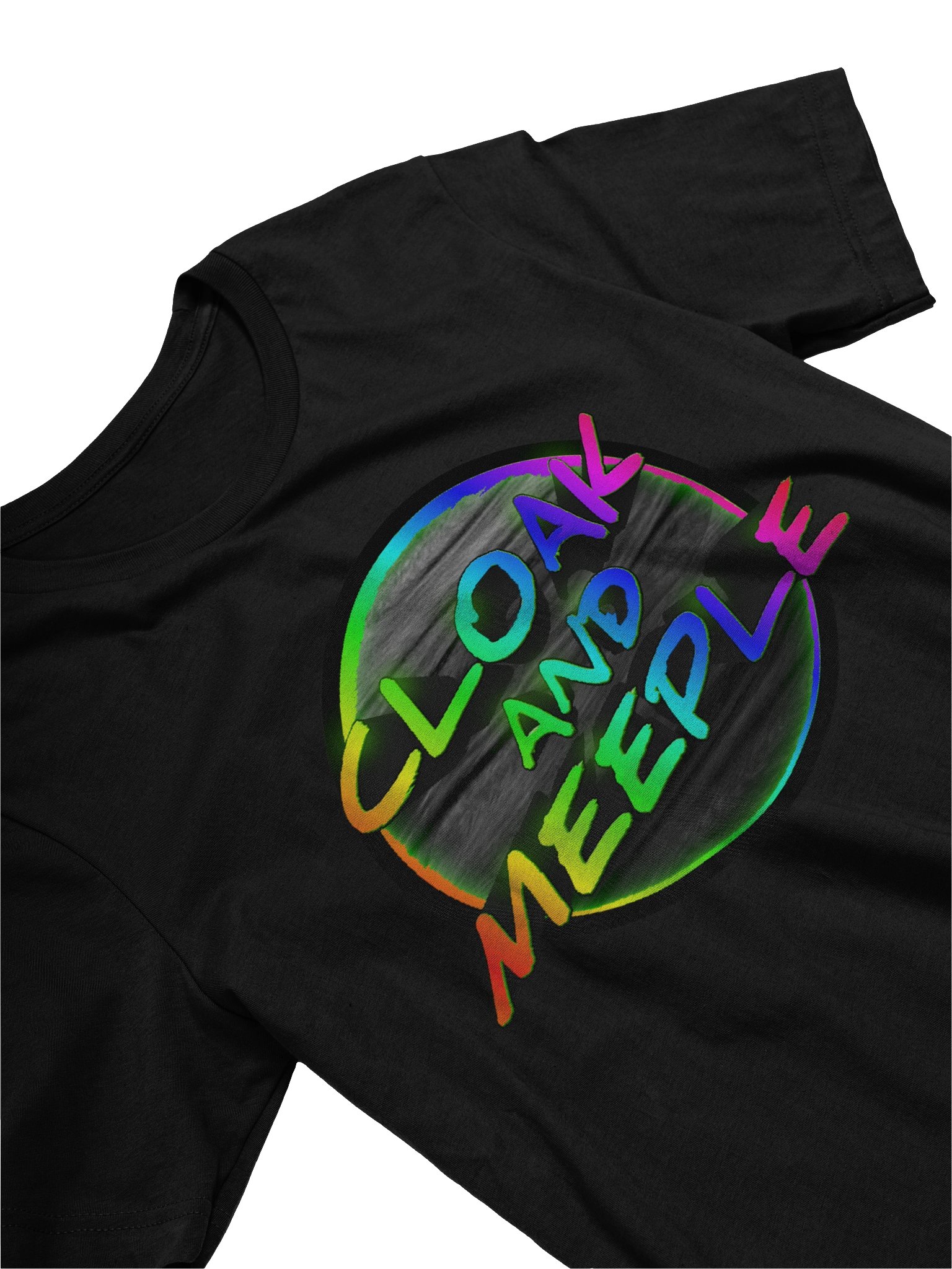 Vibrant Logo Wood Texture T-Shirt product image (2)