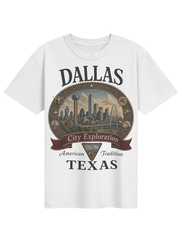 Vintage Dallas Shirt, Texas Graphic Tee, Comfort Colors 1717 Retro City Travel Souvenir T-Shirt product image (1)