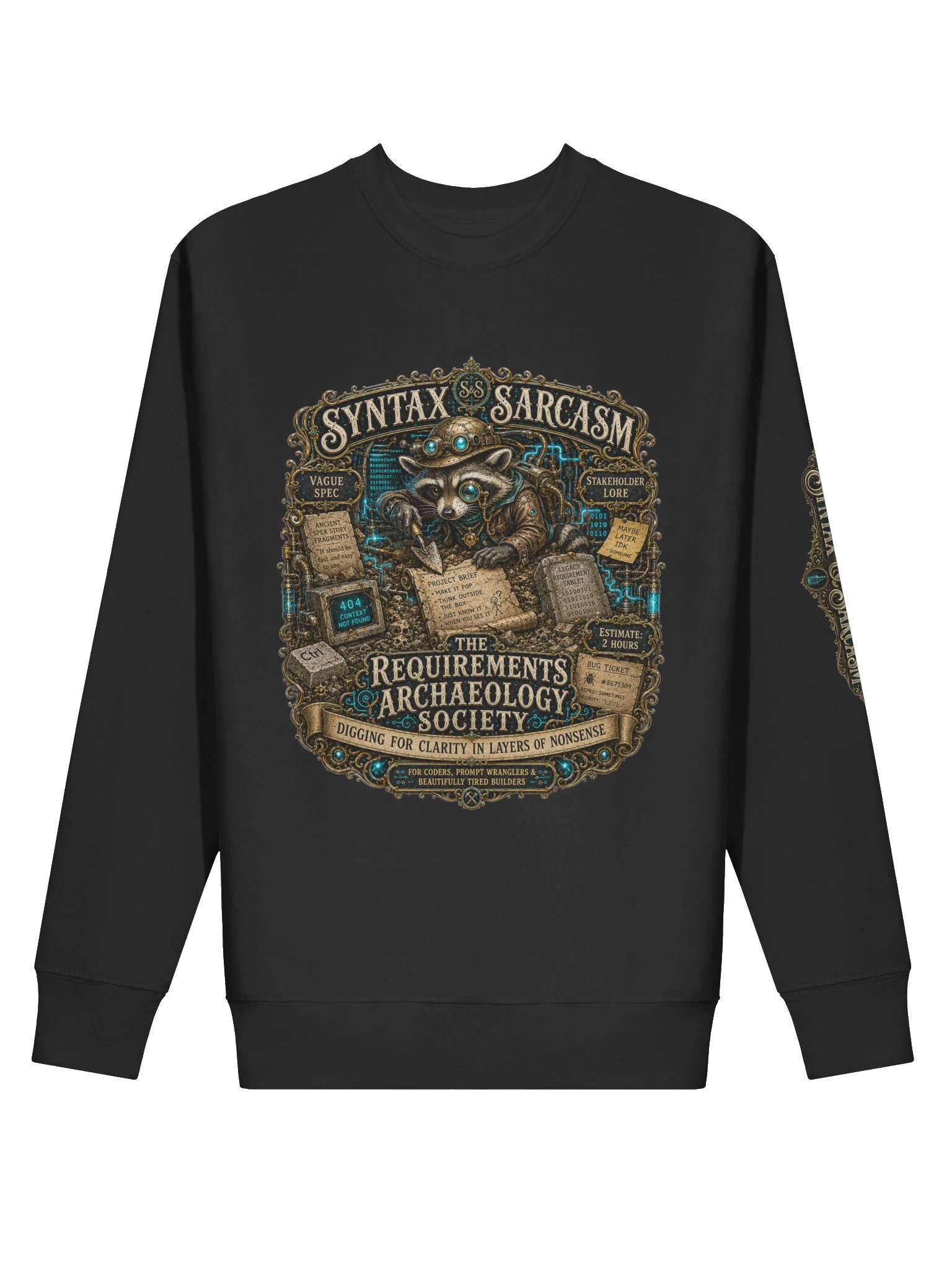 Syntax & Sarcasm Requirements Archaeology Cotton Heritage Premium Sweatshirt product image (2)