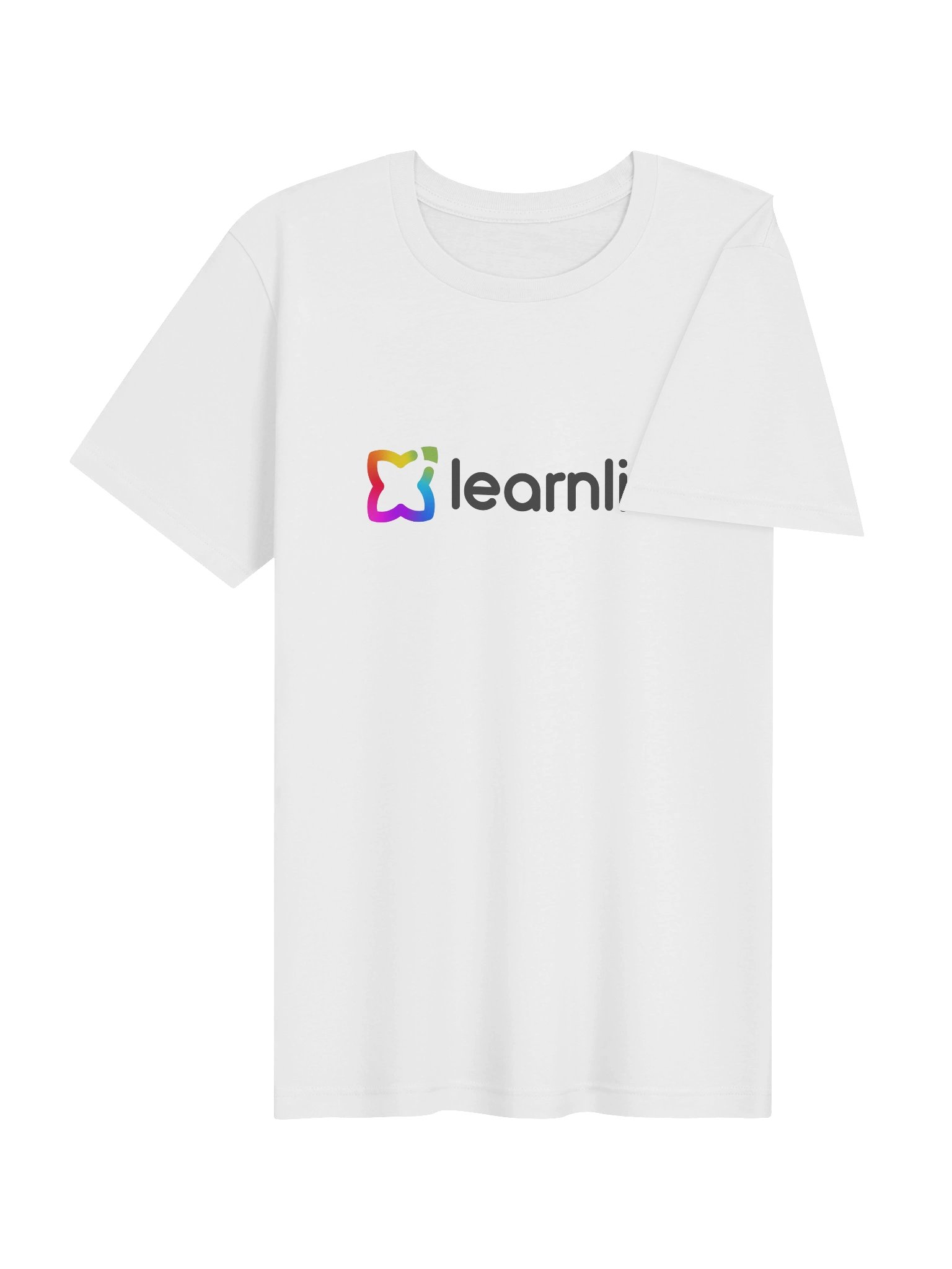 Adult/Teen Tee - Cotton - Horizontal Logo - Rainbow & Charcoal product image (4)