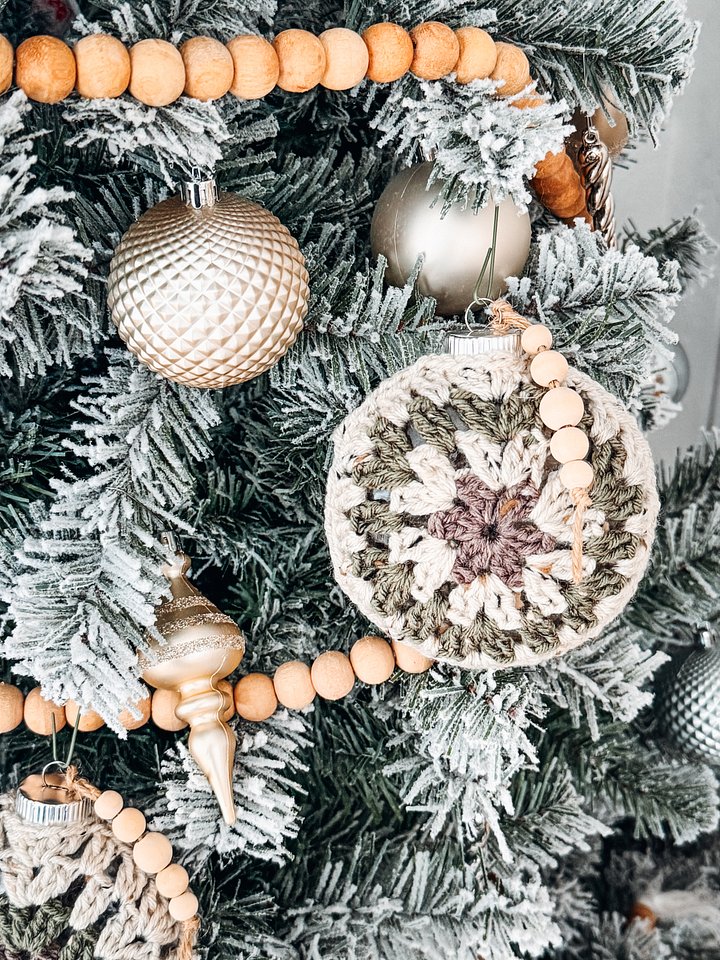 Granny Crochet Hexagon Bauble Ornament Tutorial product image (1)