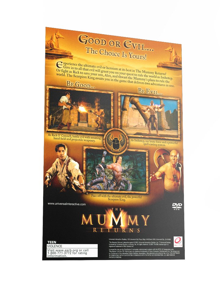 The Mummy Returns (PS2) - Promotional Poster/Flyer product image (2)