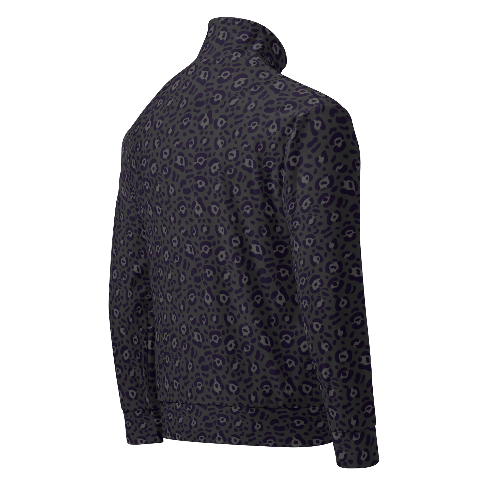 Stylish Track Jacket with Bold Black Leopard Print product image (2)