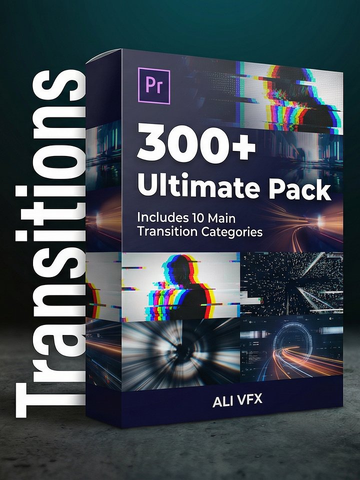 300+ Ultimate Premiere Pro Transitions Pack product image (1)