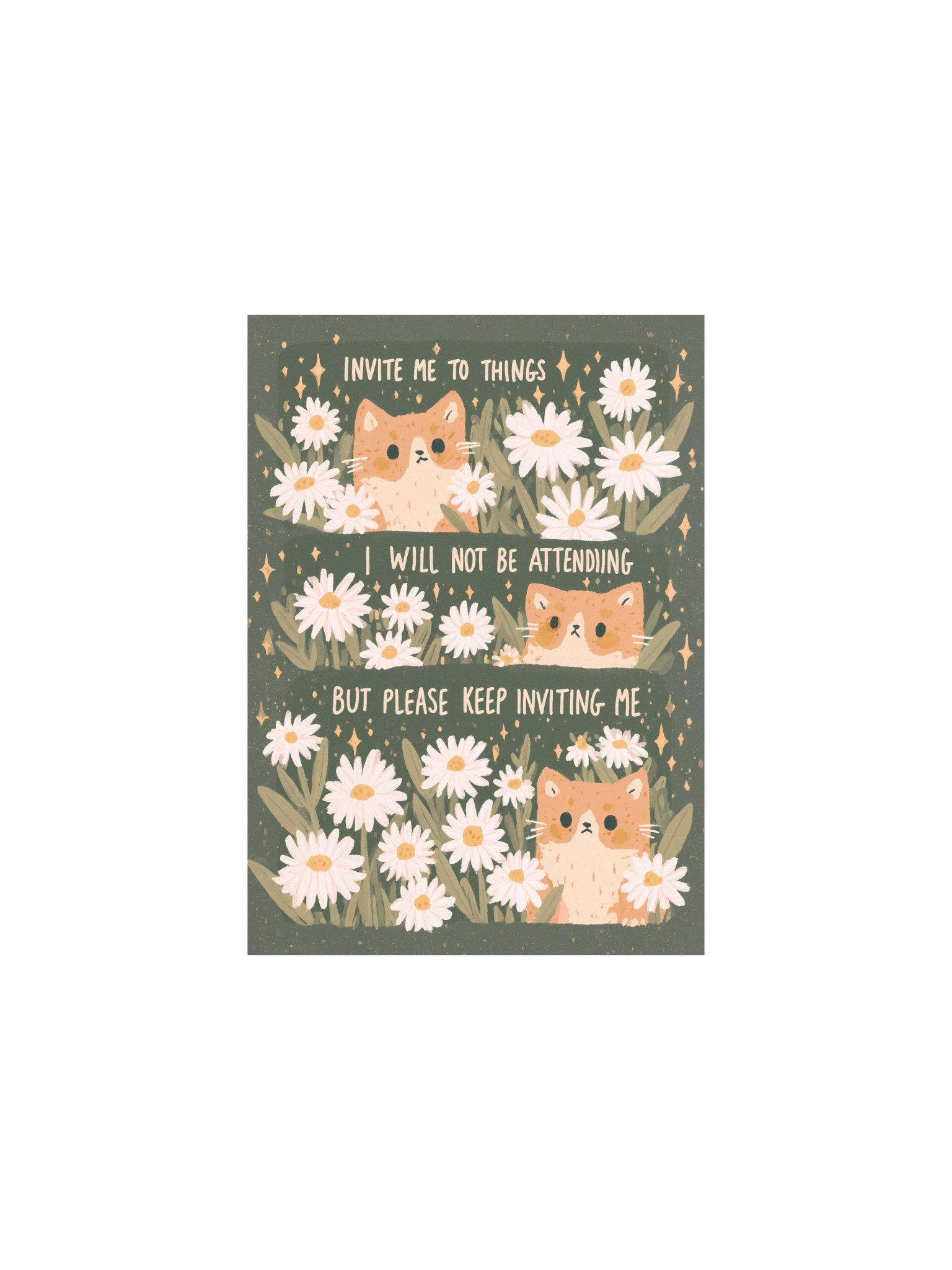 Invite Me to Things Cat Poster product image (2)