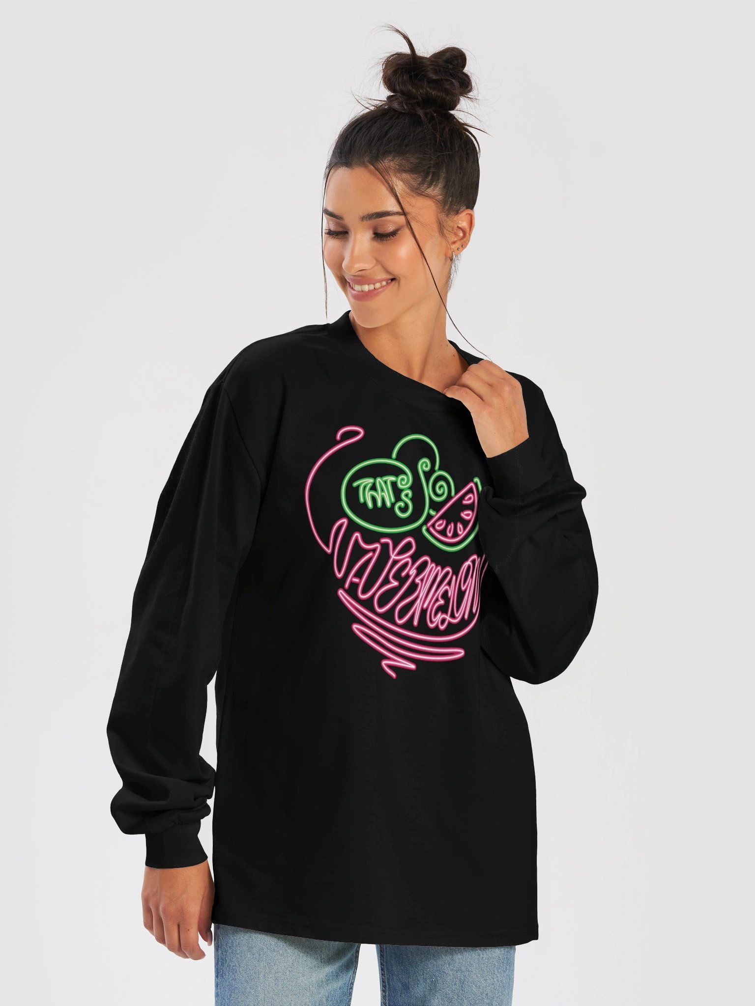 Neon That's So Watermelon Long Sleeve Tee product image (3)