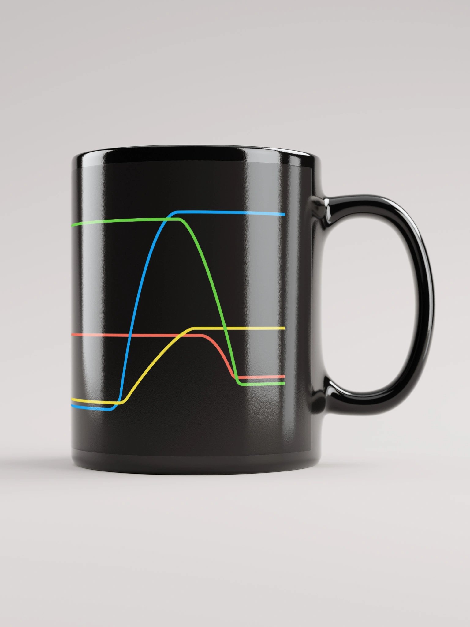 80s inspired STFC.PRO graph lines mug product image (2)