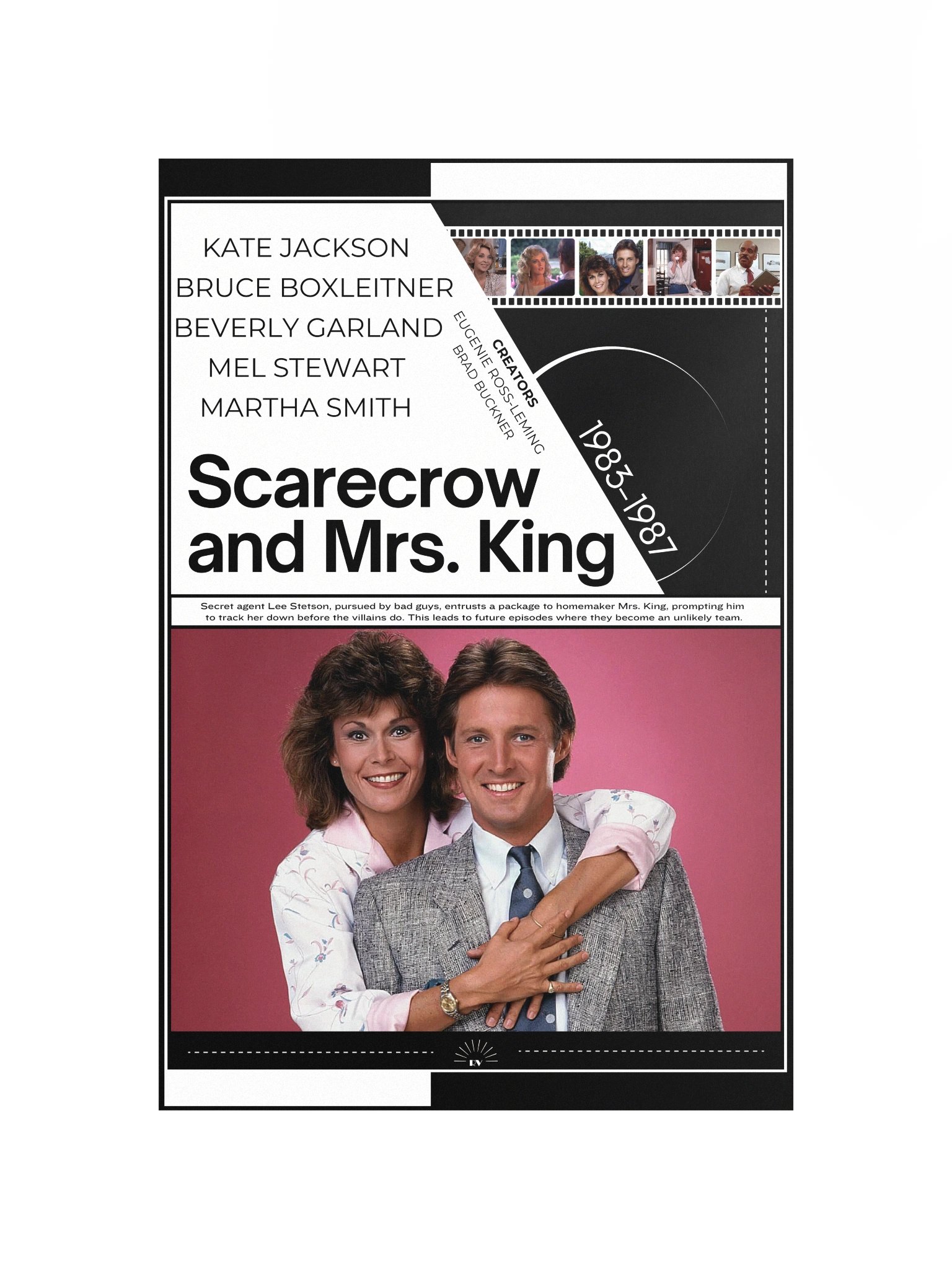 Scarecrow and Mrs. King with Kate Jackson and Bruce Boxleitner 1983–1987 | Poster | 12x18 Wall Art product image (4)