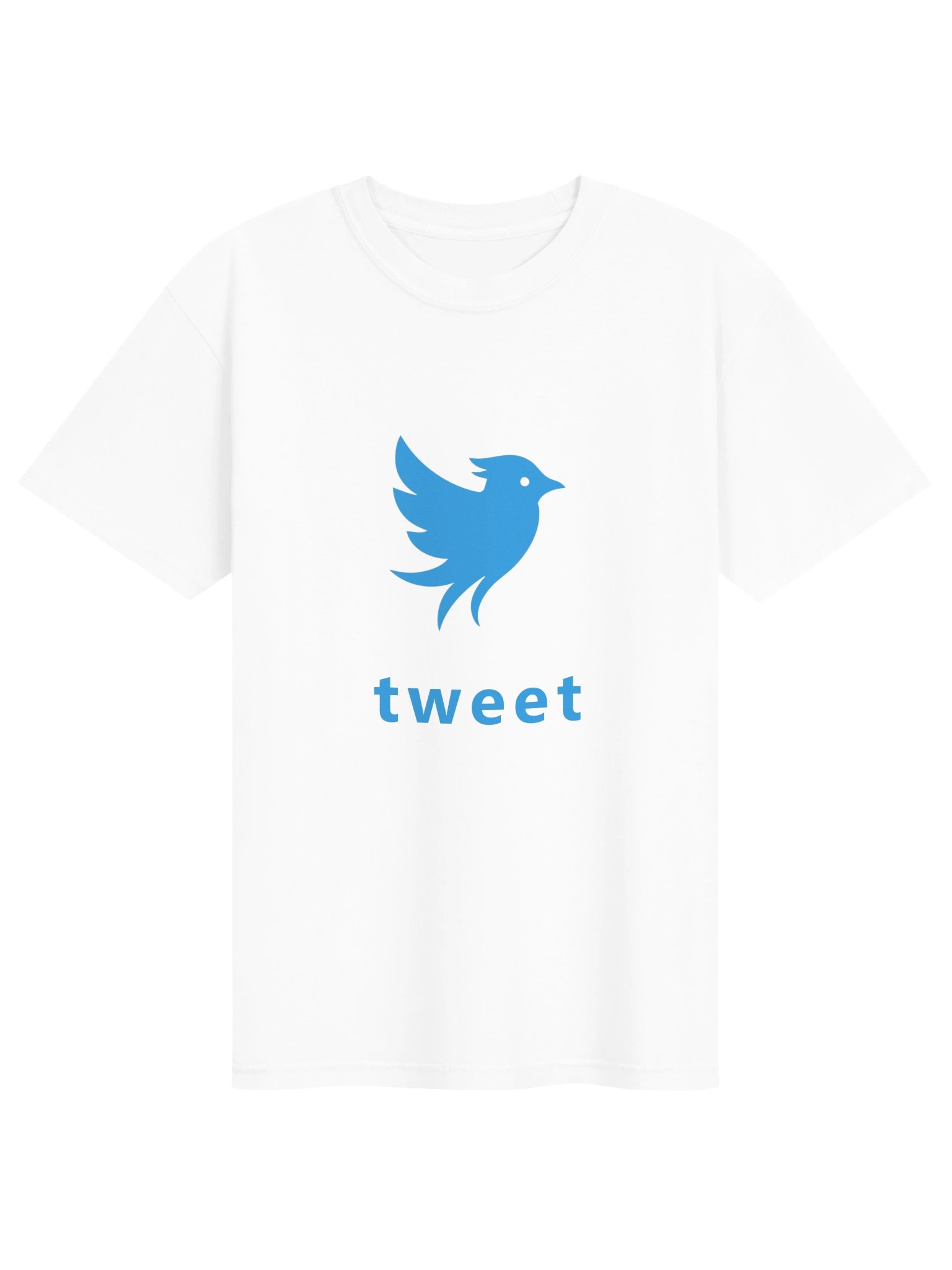Tweet Logo Bluebird White T-Shirt product image (1)