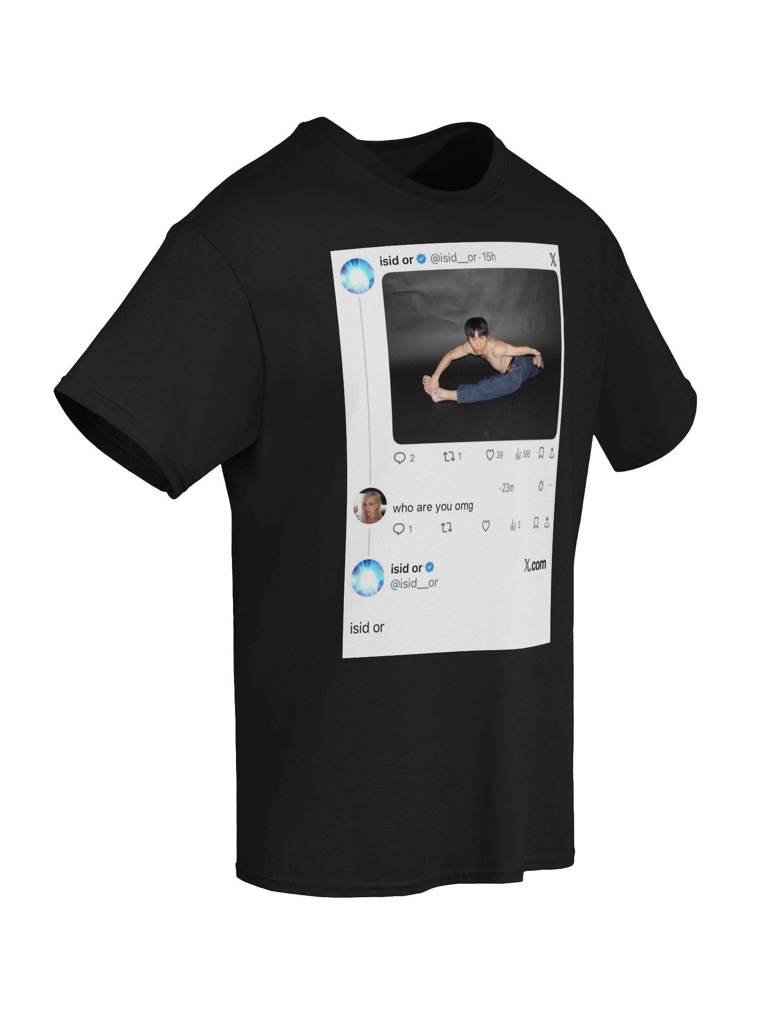 "Who are you?" T-Shirt [Black] product image (6)