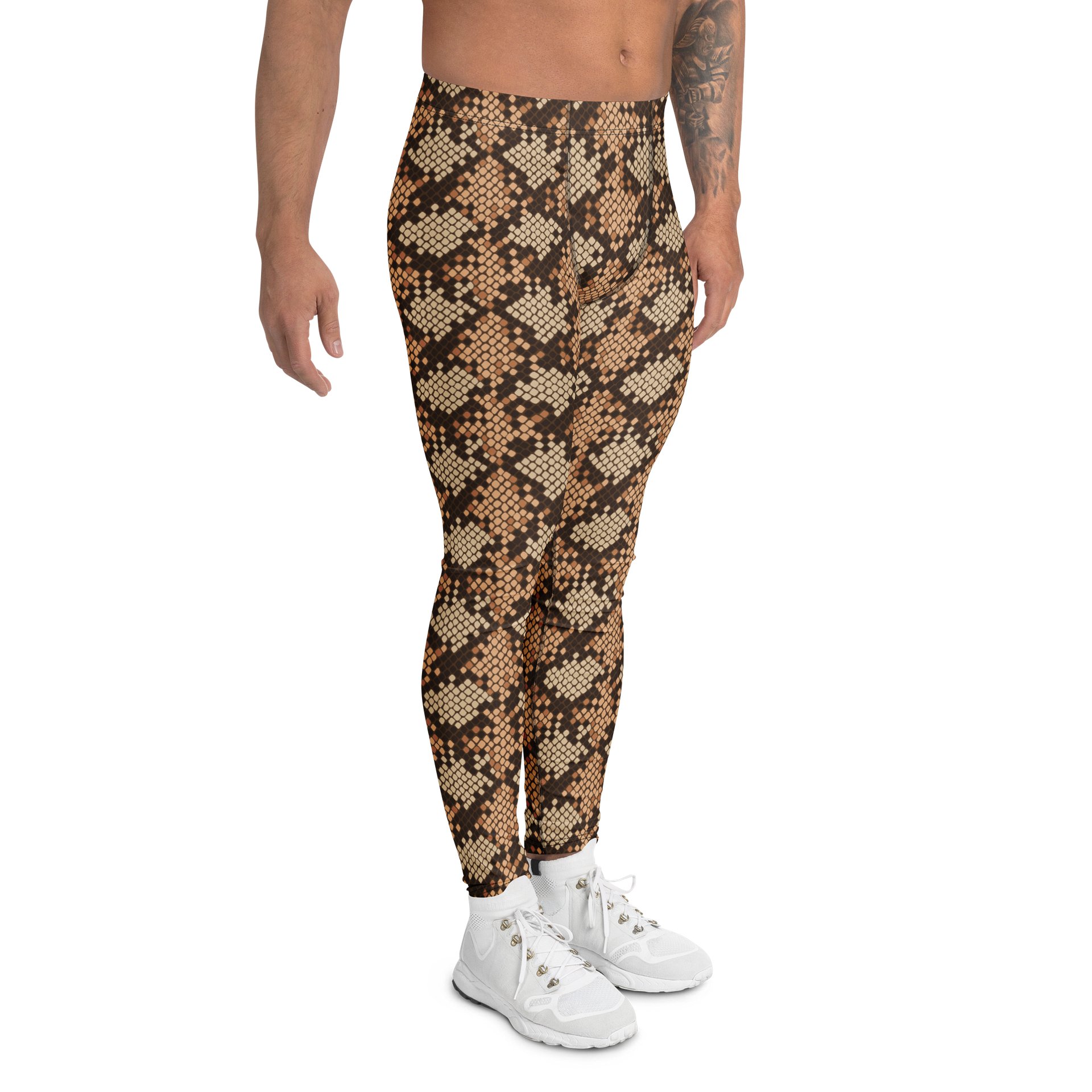 Comfortable Men's Leggings with Bold Snake Print product image (3)