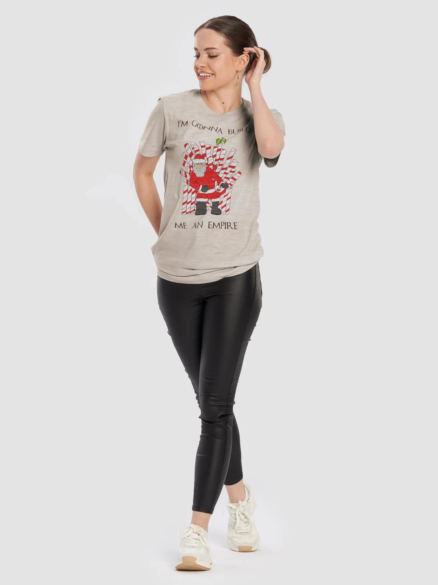 "Empire" Christmas T-shirt (Black Text) product image (6)