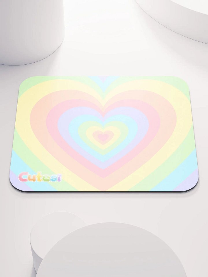 Cutesi Rainbow Heart Small Desk Mat product image (1)