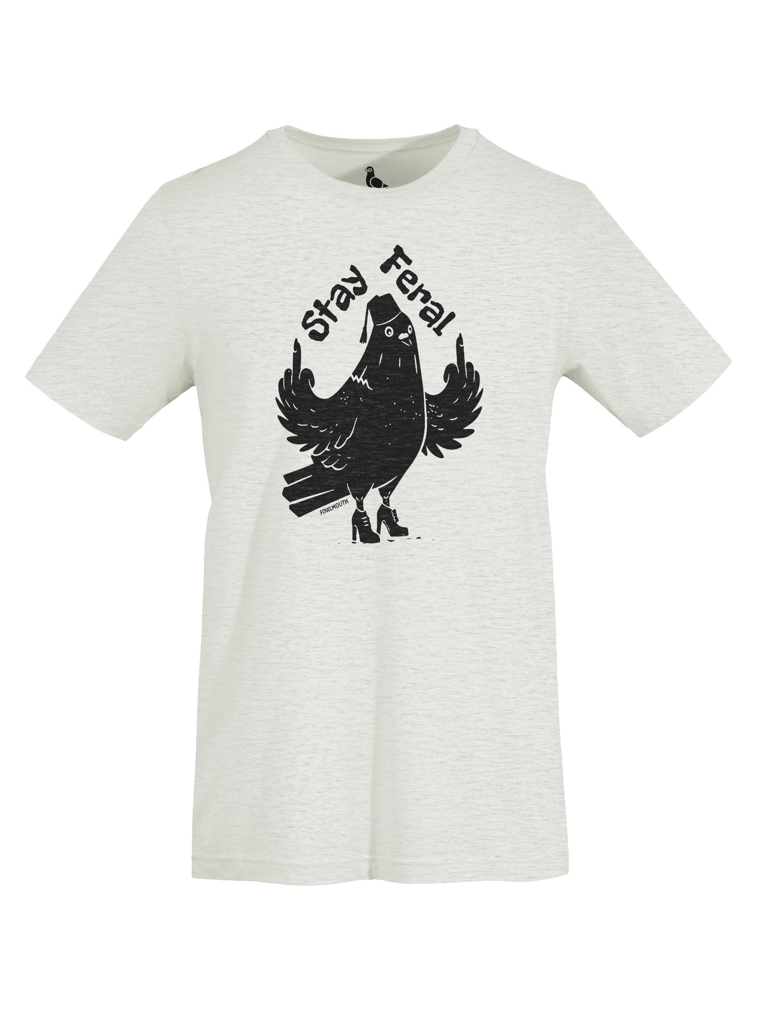 Fowlmouth Stay Feral Pigeon Supersoft T-shirt product image (7)