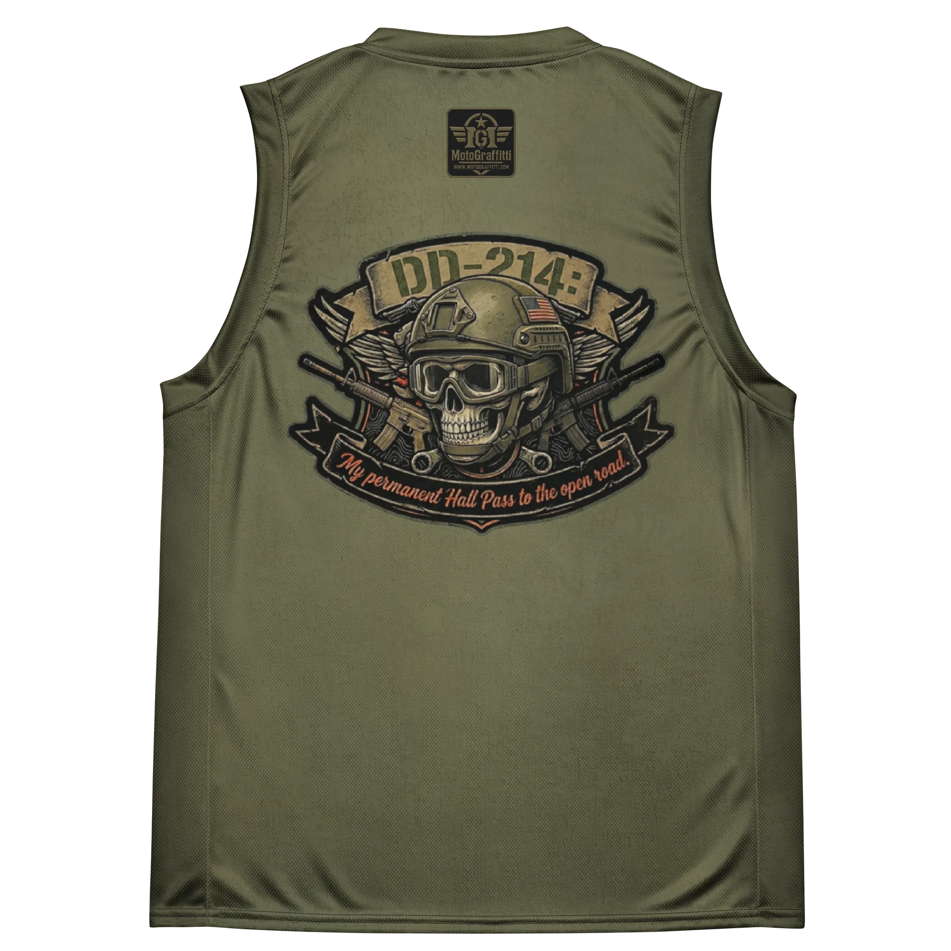 DD214 OD Green Distressed product image (4)