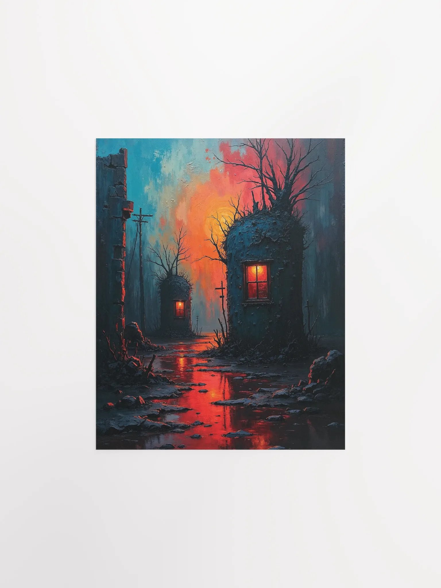 Ethereal Towers Matte Poster product image (1)