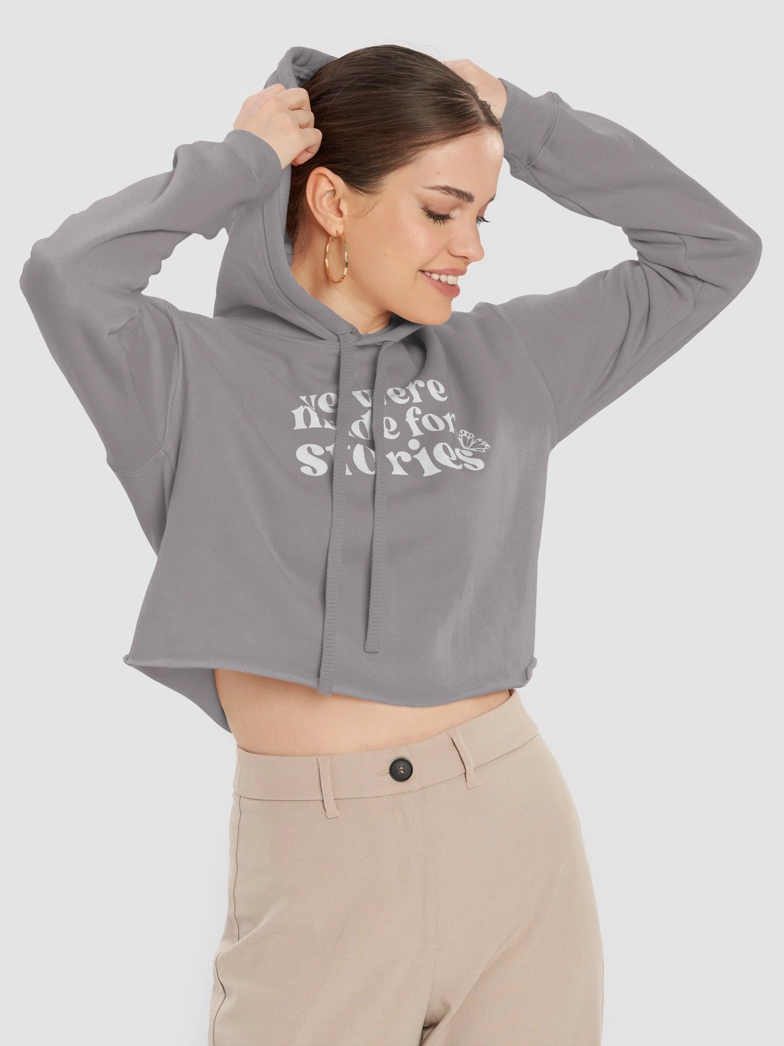 "made for stories" Cropped Hoodie product image (5)
