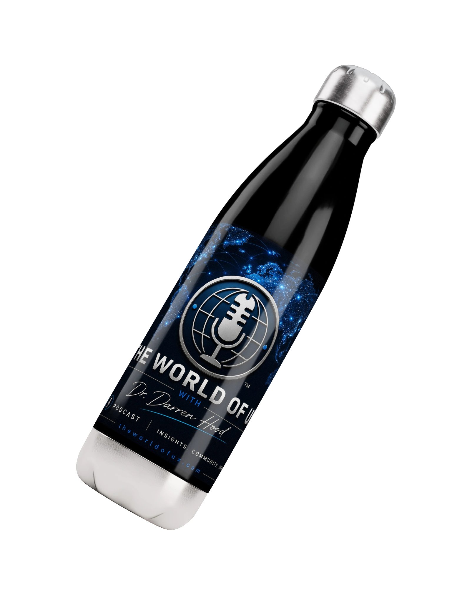 World of UX™ Podcast Cover Water Bottle product image (4)