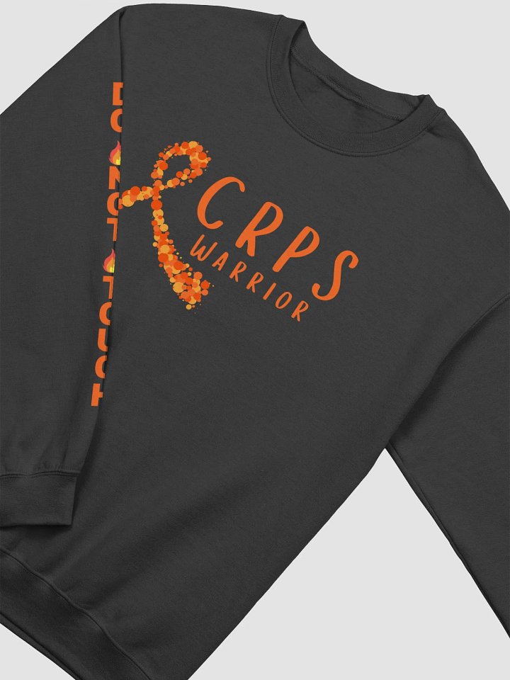 CRPS Warrior Bubble Ribbon Do Not Touch RIGHT Arm Crewneck Sweatshirt (Unisex) product image (2)