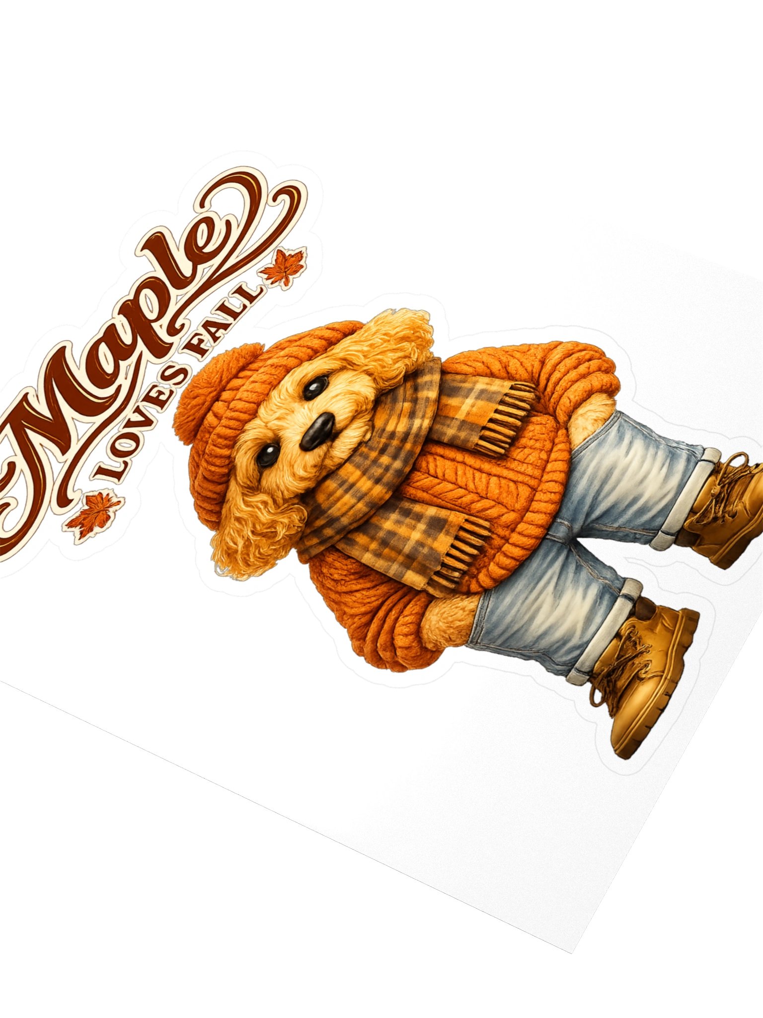 Maple Loves Fall Kiss Cut Sticker product image (3)