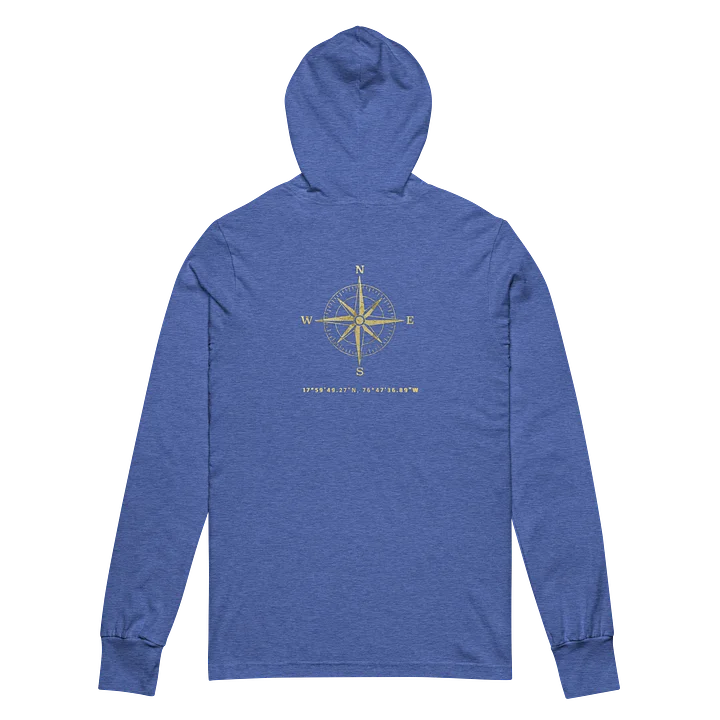 Compass - Jamaica - Vintage Gold | Unisex Hooded Long Sleeve Tee | 5 Colors product image (2)