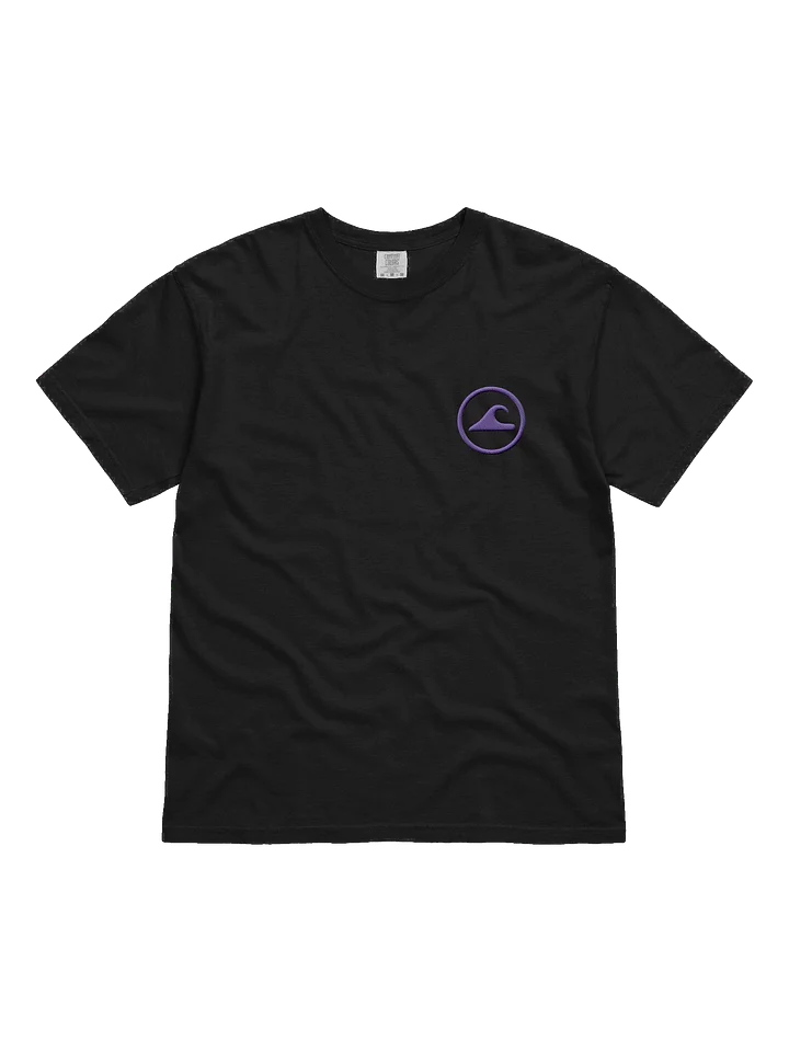 Embroidered Wave Rider Comfort Colors Garment-Dyed Heavyweight T-Shirt (Midnight) product image (1)