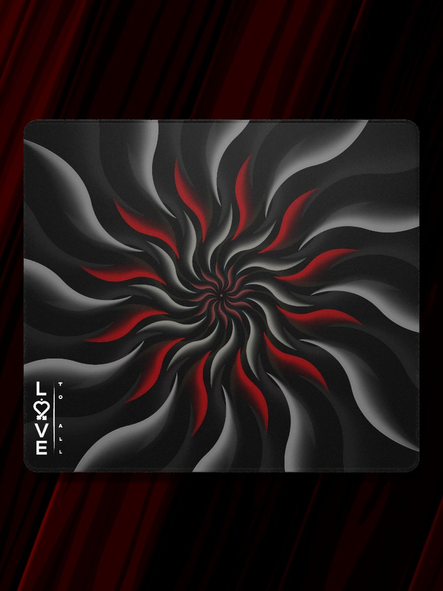 Red Mandala Large Mousepad product image (1)