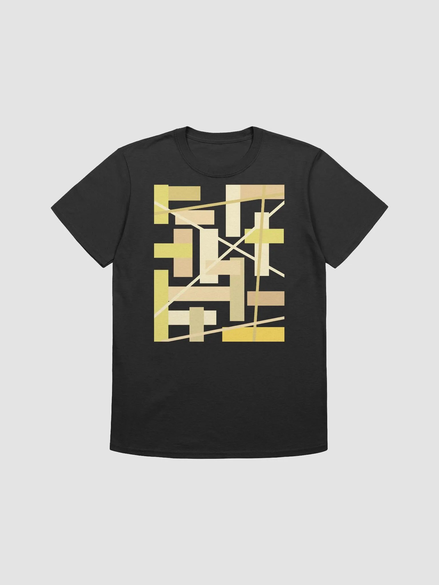 Black Background Golden Geometric Square Rectangle Line Pattern product image (1)