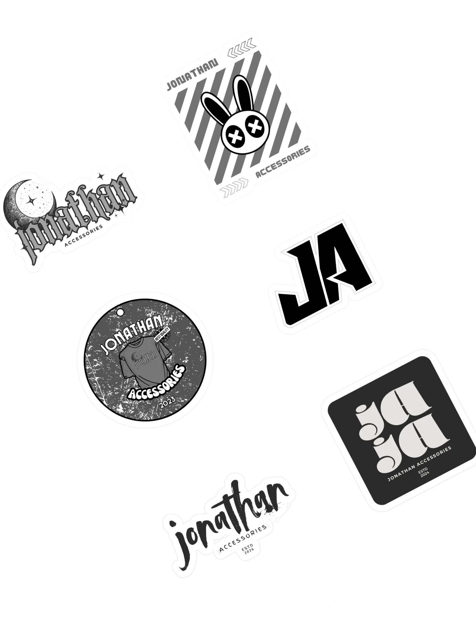Jonathan Accessories Logo Sticker Sheet Set product image (1)