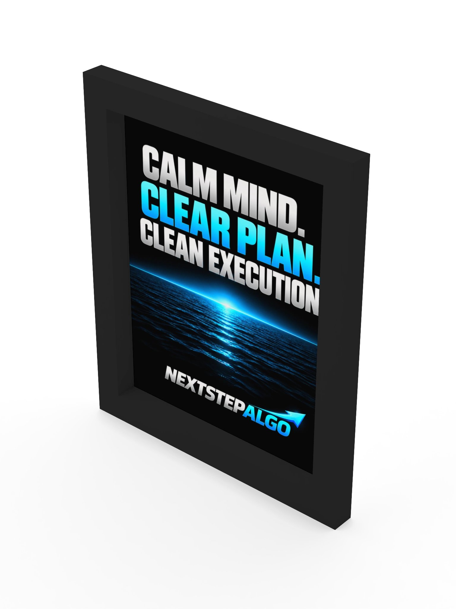 Calm Mind. Clear Plan. Clean Execution. | Framed Trading Wall Art product image (13)