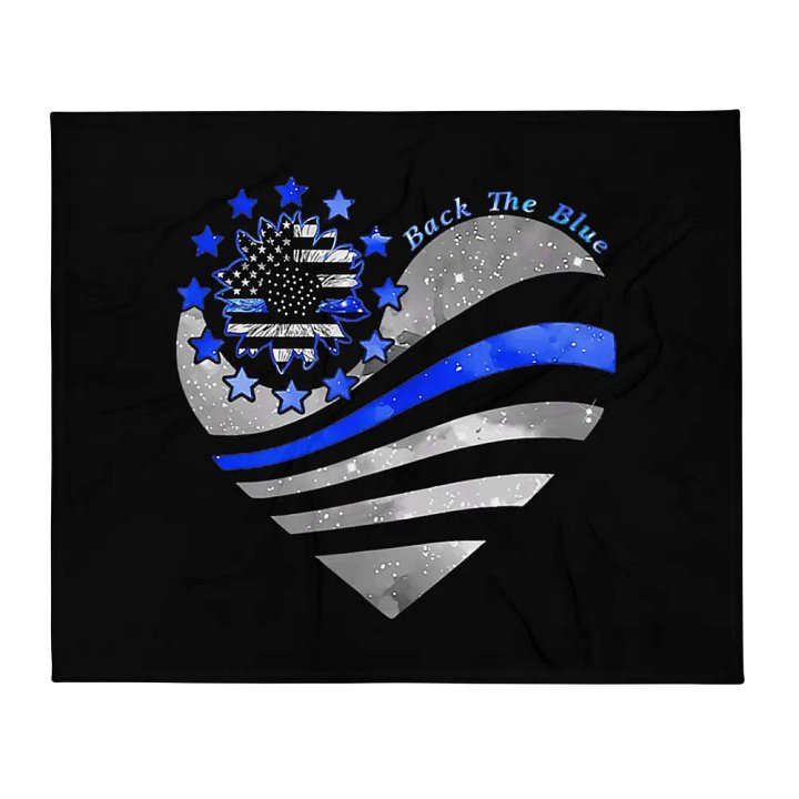 Back the Blue - Throw Blanket product image (1)
