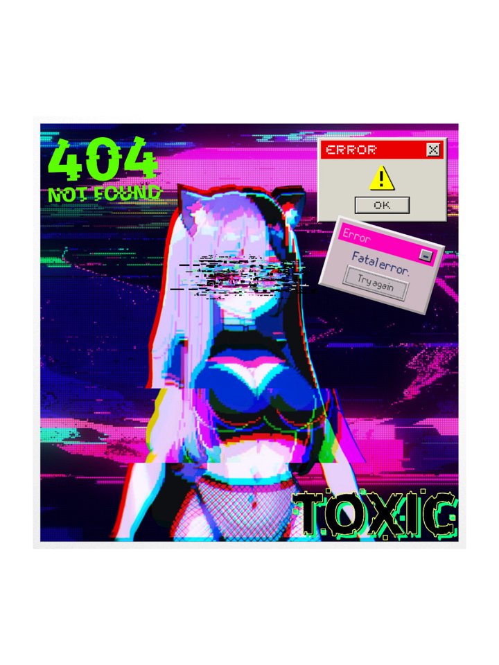 Neko Error.exe Sticker product image (1)