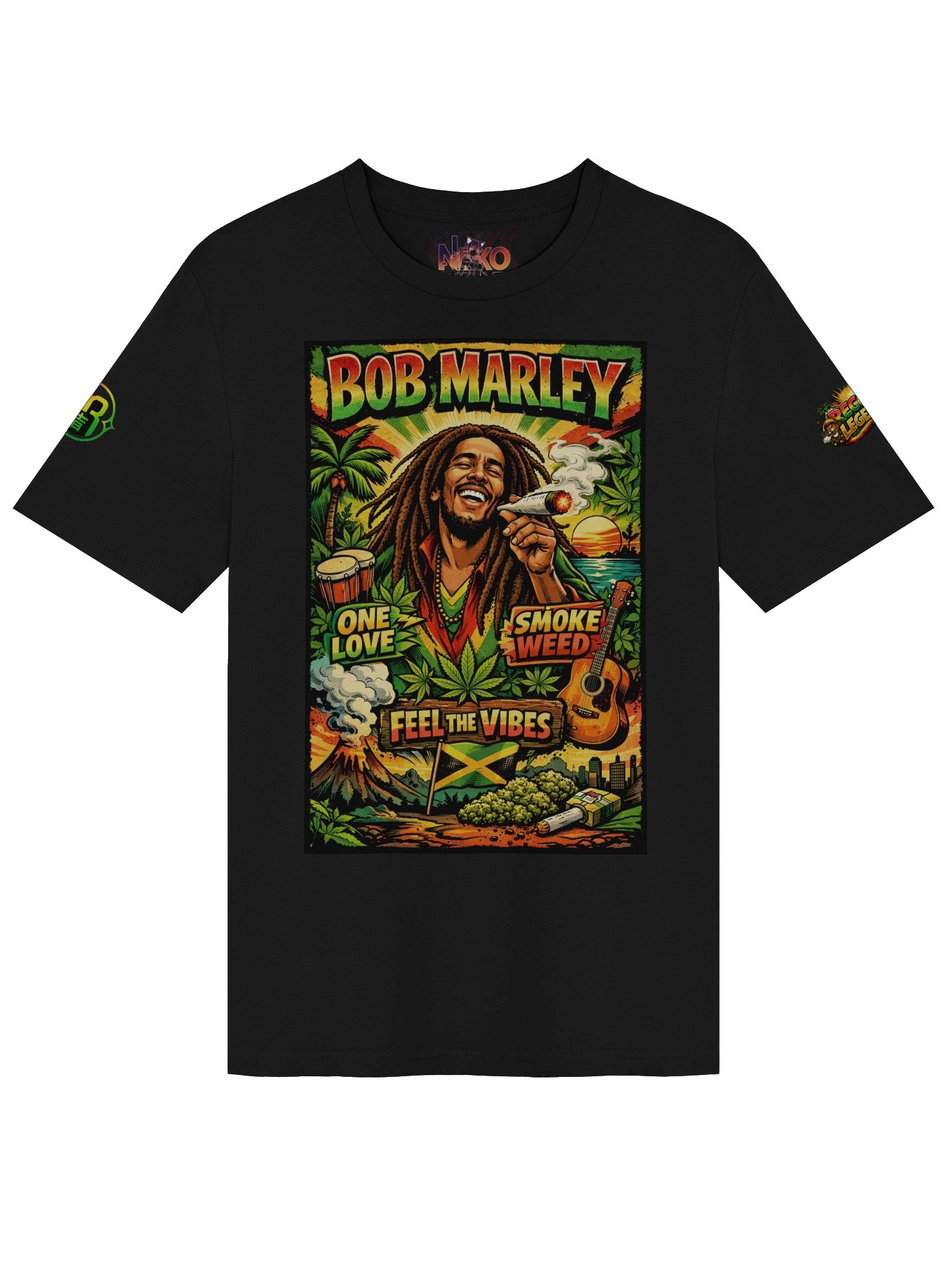 Bob Marley — Roots, Freedom & Reggae Legacy Graphic T-Shirt product image (1)