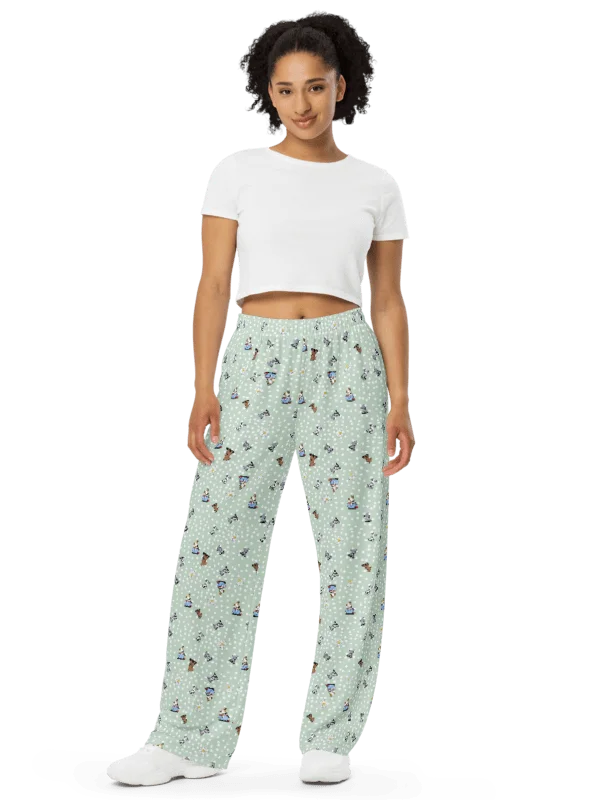 Pit Bull Party Wide-Leg Pants product image (1)