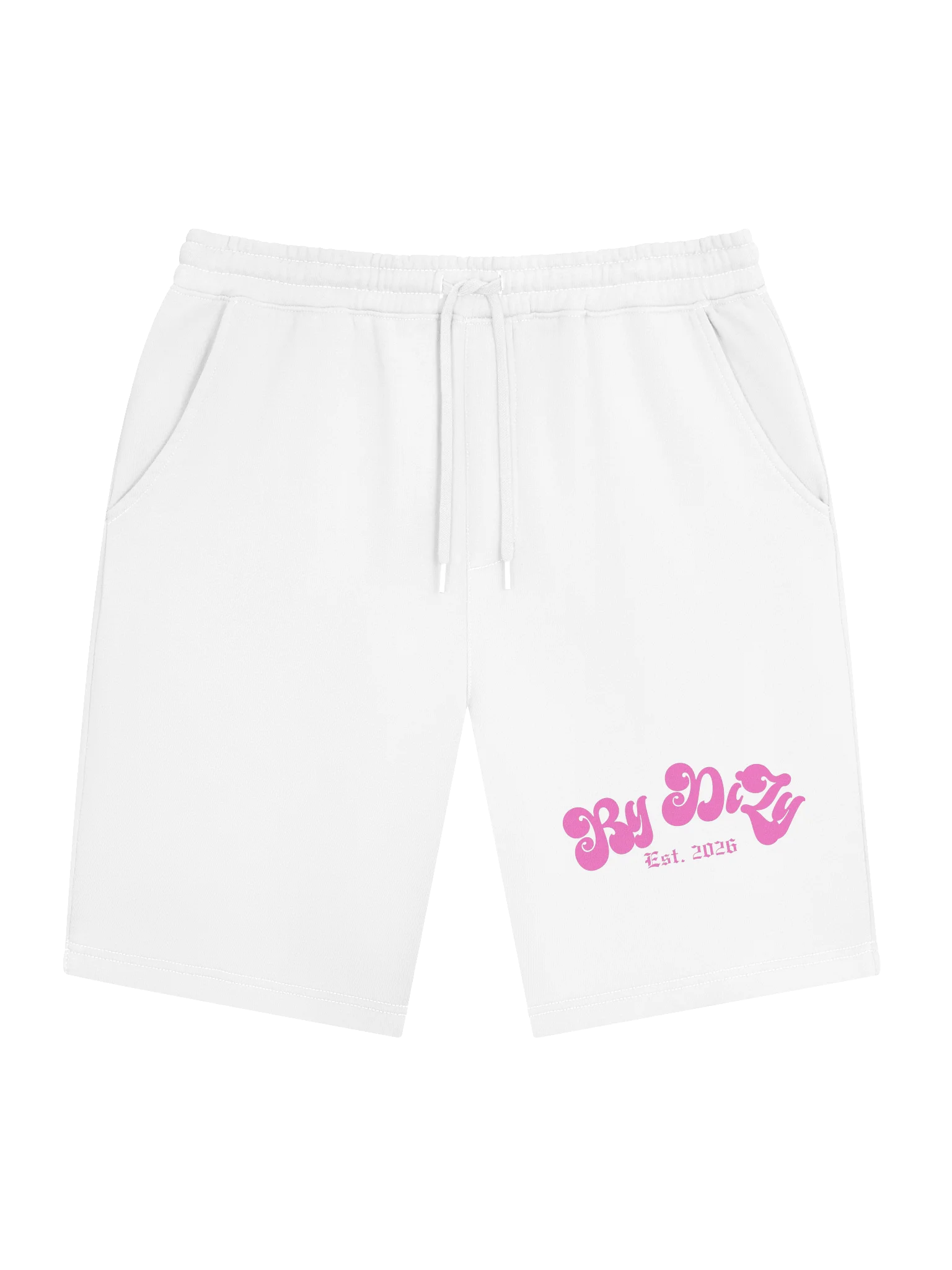 White Logo Shorts