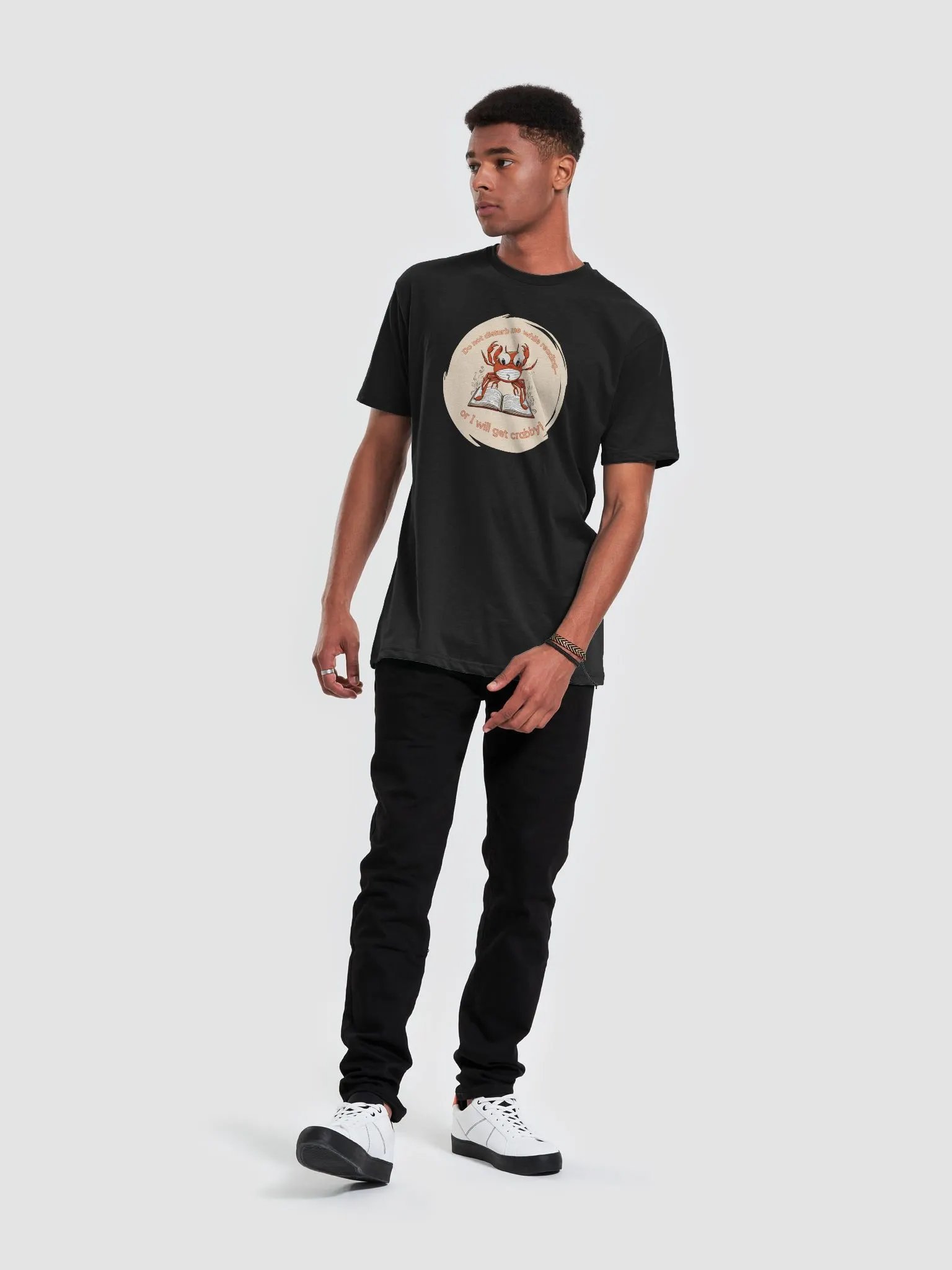 Do Not Disturb Me While Reading Crab T-shirt product image (59)