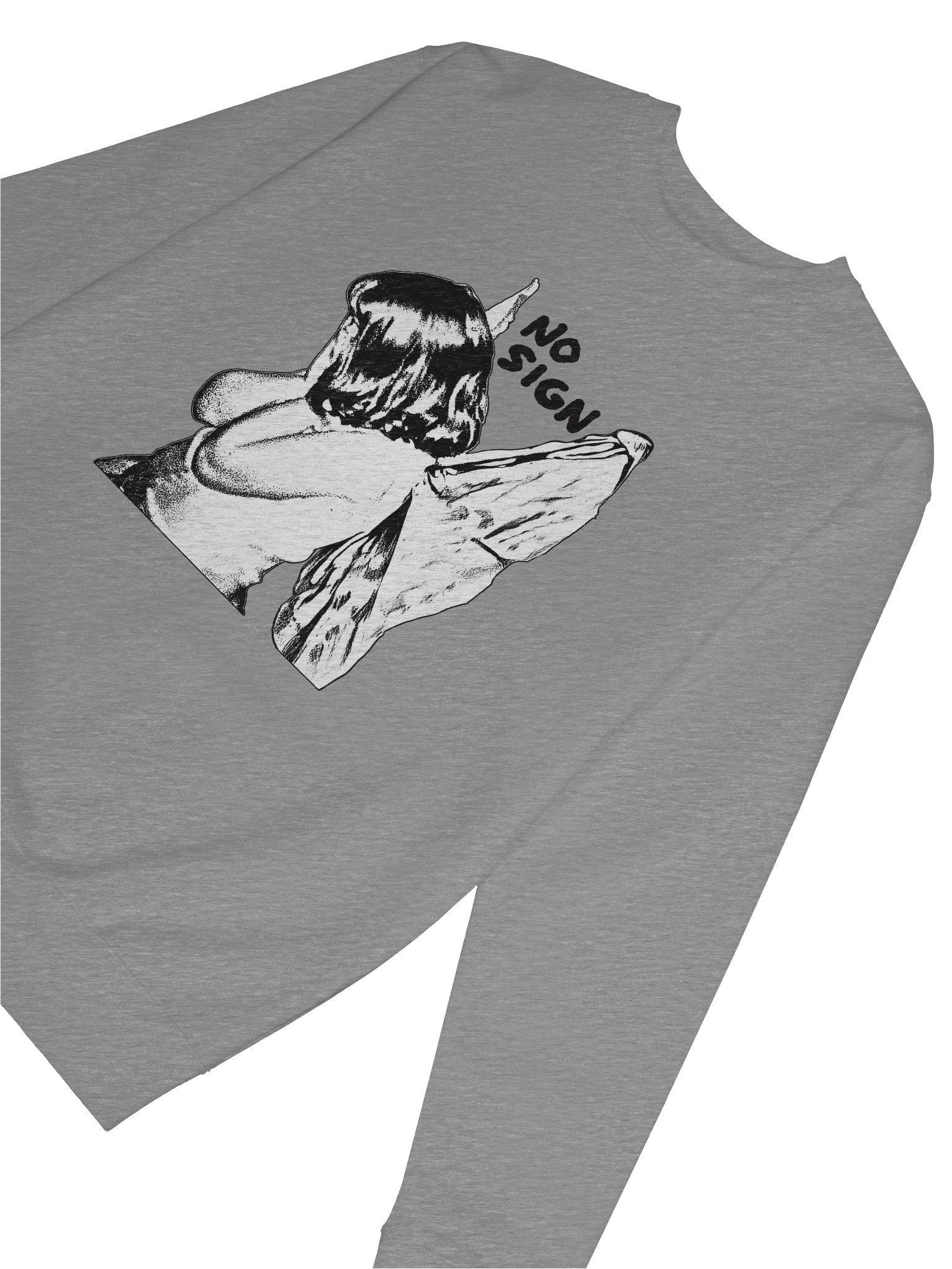 "NO SIGN" printed crewneck product image (6)