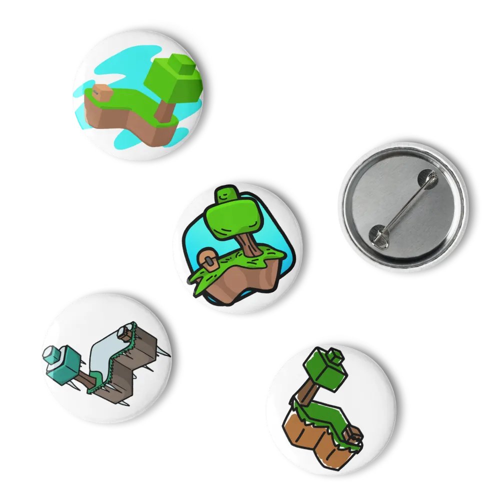 Skyblock Island Buttons product image (6)