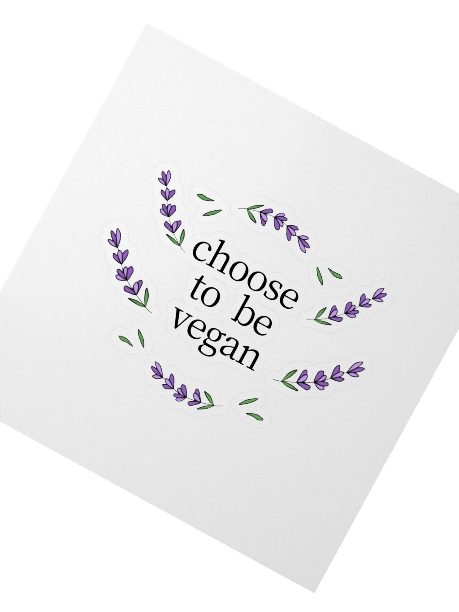“Choose to be Vegan” Fun Sticker product image (2)