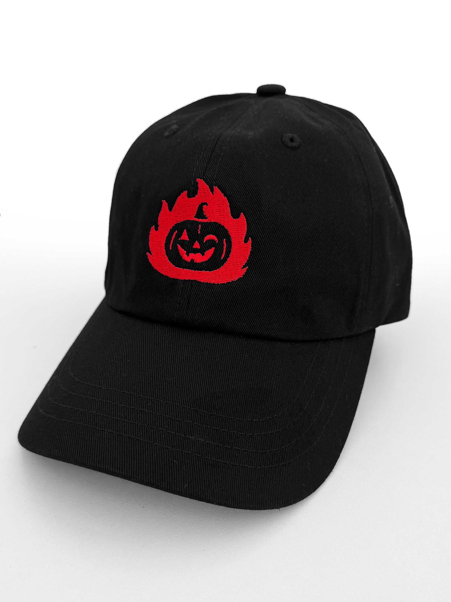 Flaming Pumpkin Dad Hat product image (2)