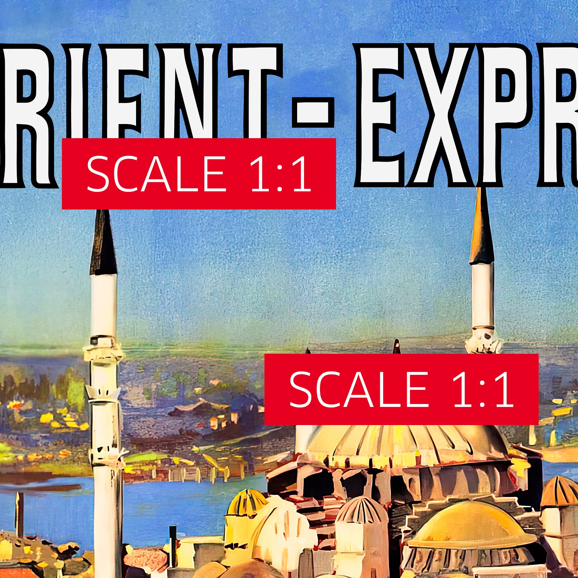 Orient Express, Istanbul, Turkey, 1891 — retro vintage travel poster, vintage travel art print, retro travel wall art product image (4)