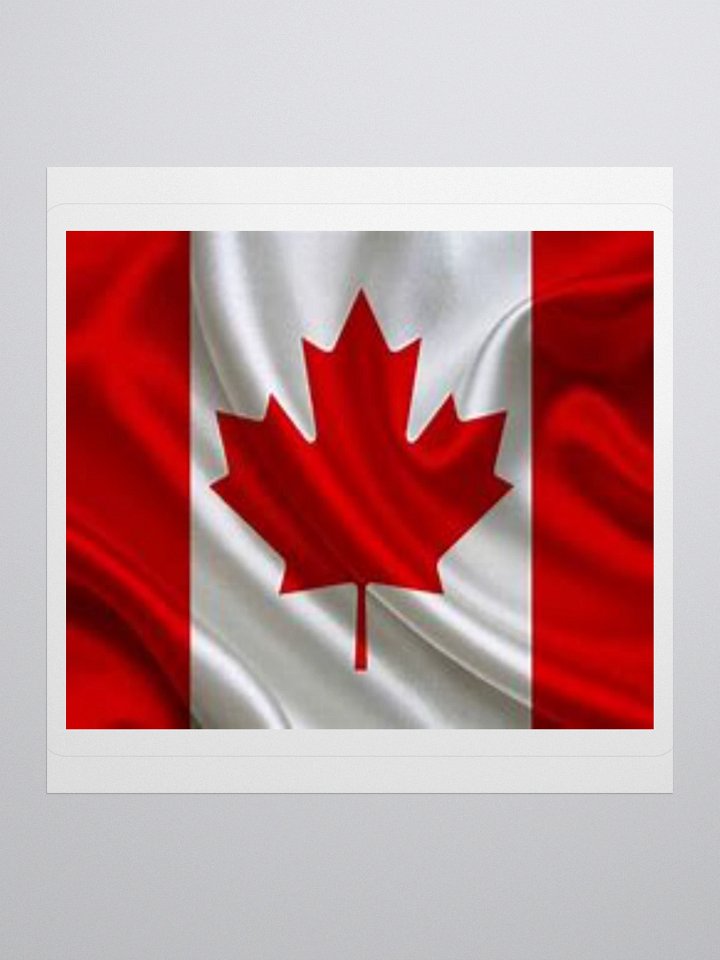 Canada Flag Sticker | Maple Leaf Design | Durable Vinyl | 3 Sizes product image (2)