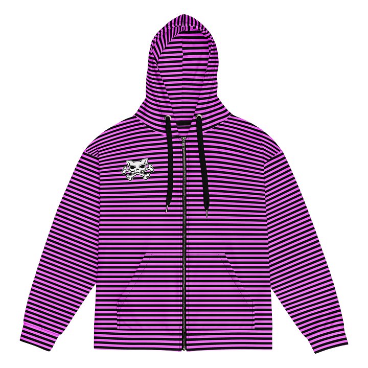 Blaque and Pink Stripped Hoodie product image (1)