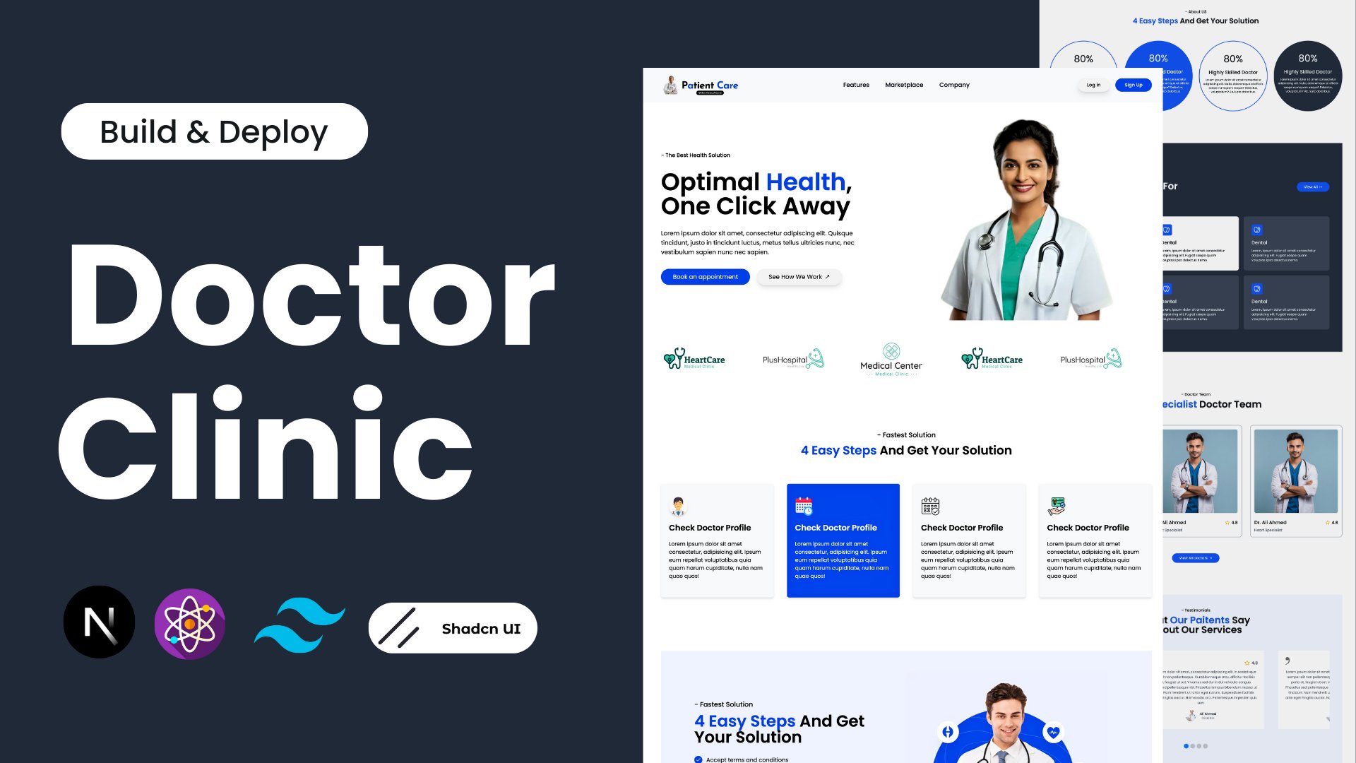 Modern Medical & Health Care Website product image (2)