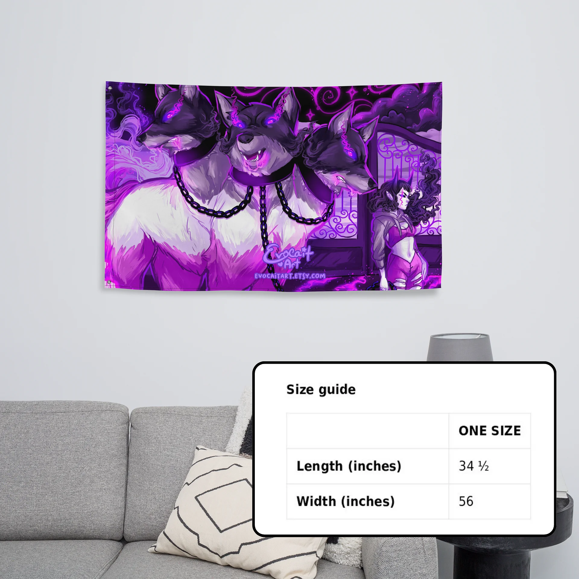 Fantasy Cerberus Asexual Pride Flag product image (5)