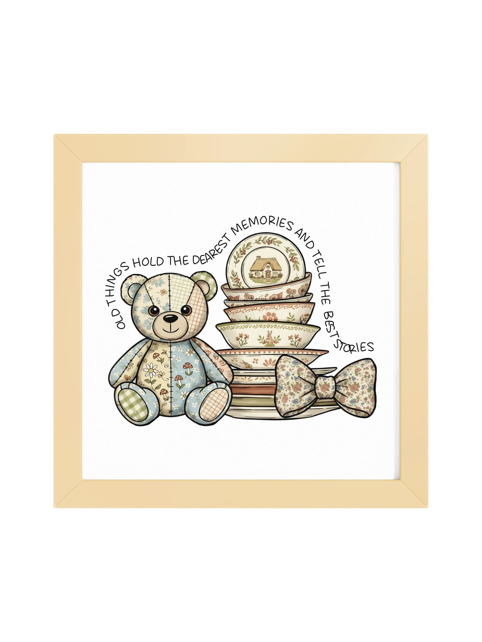 Vintage Memories Teddy Bear Framed Poster product image (4)