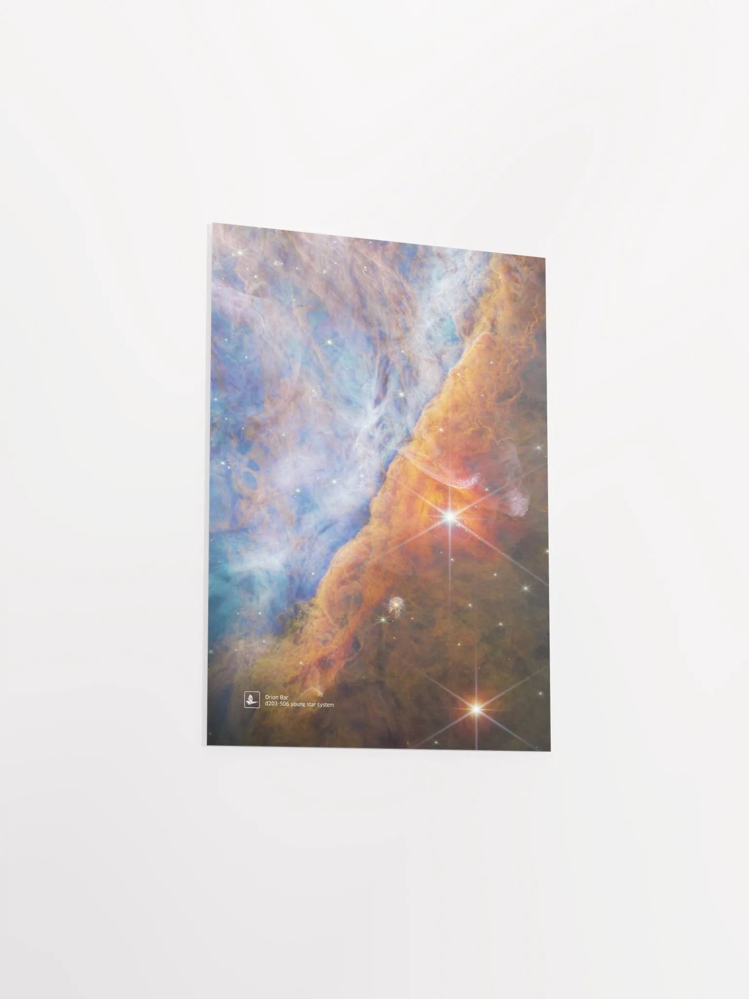 Orion Bar (James Webb/JWST), d203-506 young star system (James Webb/JWST) — space poster, science poster product image (10)
